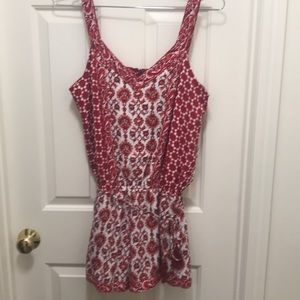 Red & White Artisan NY Romper Size 6